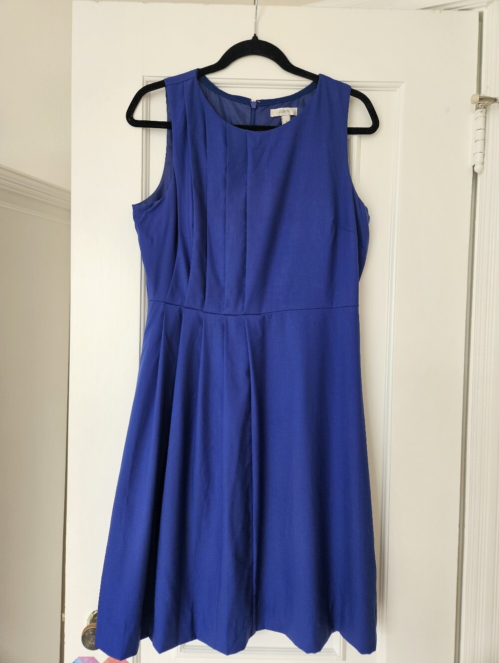 J. Crew 120s Blue Wool Suiting Dress Size 6